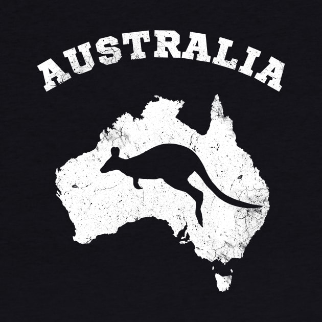 Australia Kangaroo Patriotic Symbol Vintage by Foxxy Merch